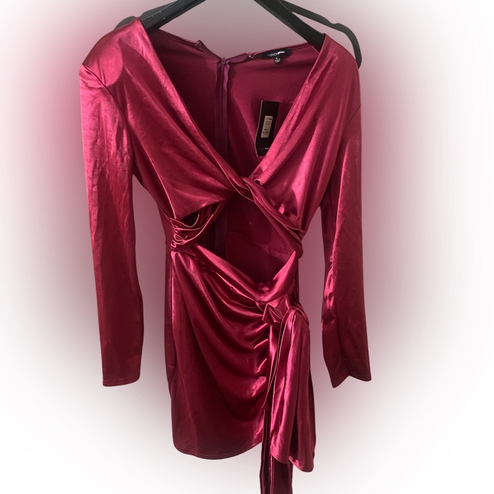 Pink cut out dress